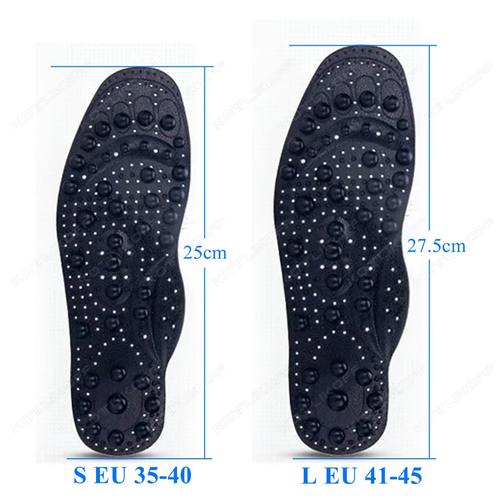 Magnetic Therapy Massage Insoles for Shoes Foot Acupressure Enhanced Magnetic Insole Point Therapy Feet Body Detox Insert Pads
