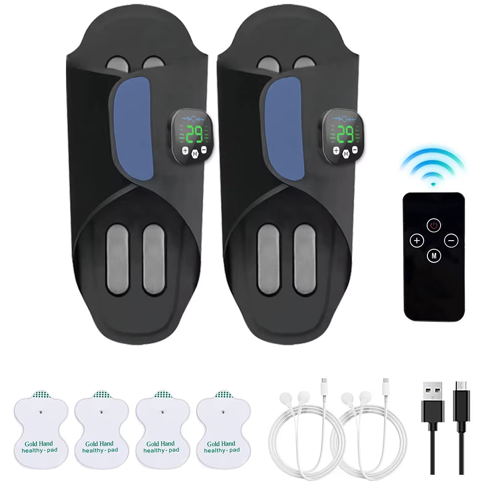 New Rechargeable 10 Adjustable Models Electric Vibrating Foot Muscle Relaxation Massager Shoes