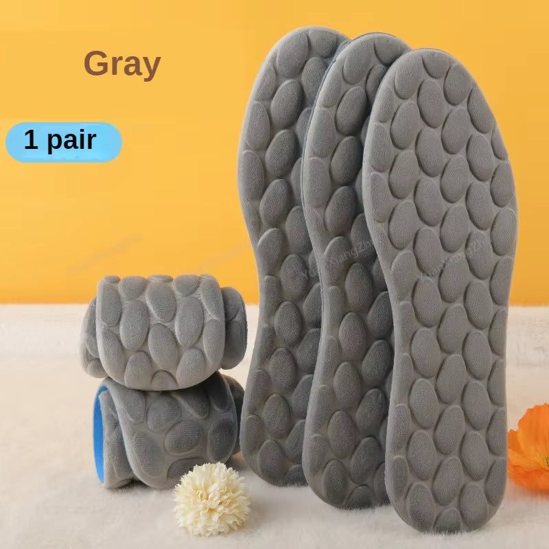 New Cotton Insoles for Feet Winter Warm Plush Snow Boots Shoe Sole Shoe Inserts Men Woman Sports Insole for Shoes Heating Pads