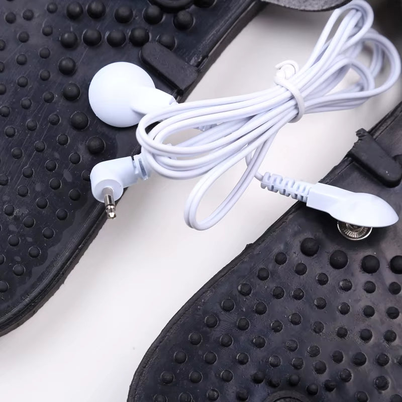 Electric Tens Therapy Massager Slippers for Shoes Body Relaxing Foot Massager for Electric Muscle Stimulator Relief Massager