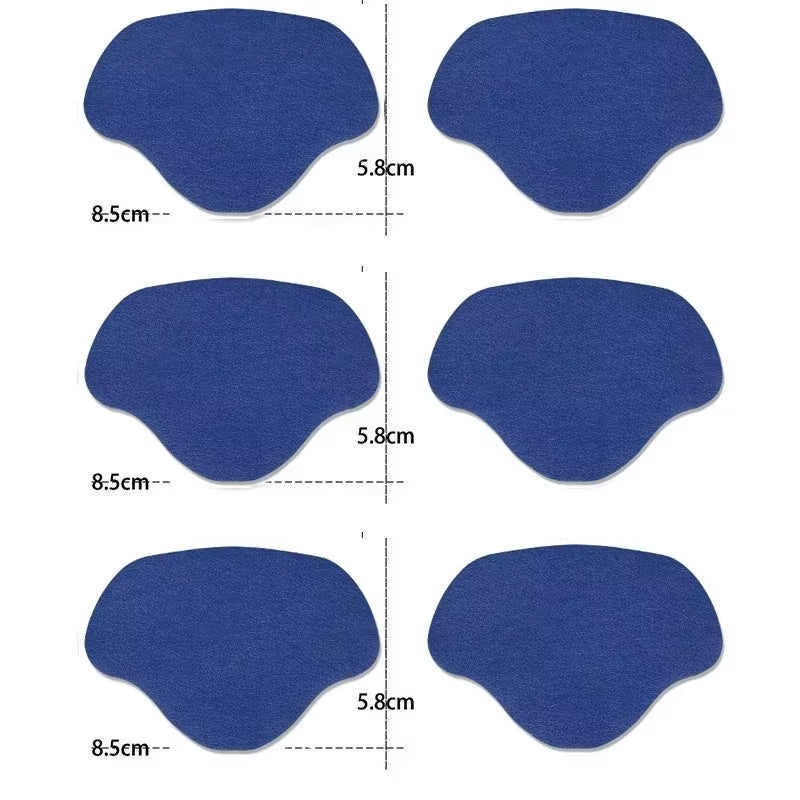 6Pcs Sports Shoes Repair Stickers Suede Heel Protector Anti-Wear Repair Holes Self-Adhesive Patches Insoles Pad Foot Care Insert