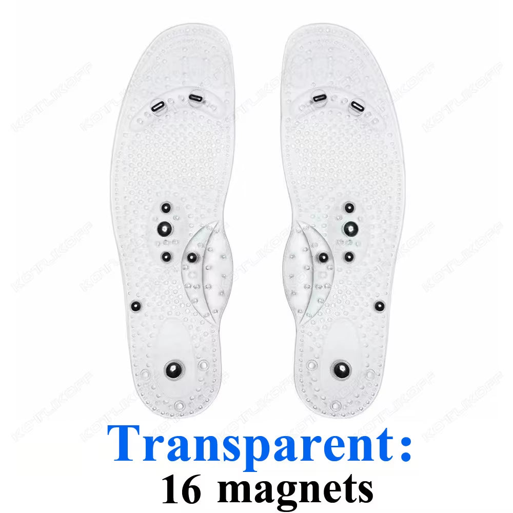 Magnetic Therapy Massage Insoles for Shoes Foot Acupressure Enhanced Magnetic Insole Point Therapy Feet Body Detox Insert Pads