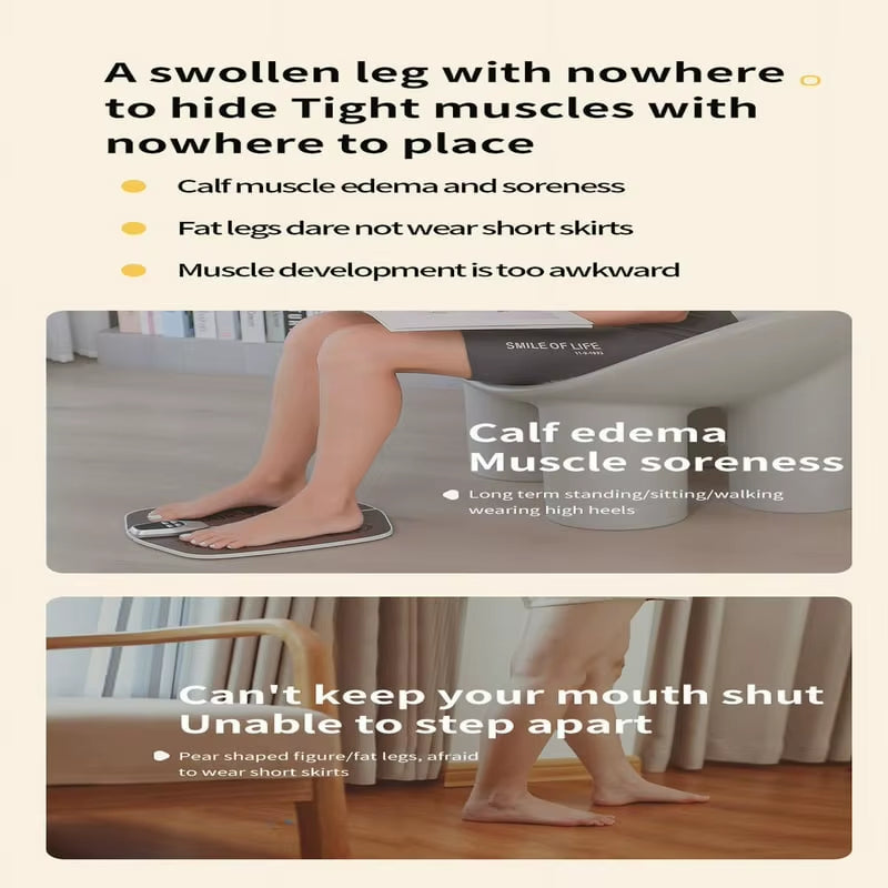 Portable Intelligent EMS Foot Massager for Neuropathy & Pain Relief - Full Body Circulation