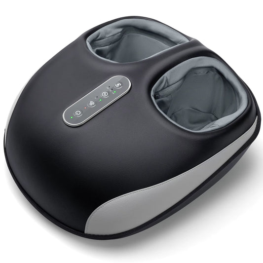 Shiatsu Foot Massager Machine Deep Kneading with Heat Air Compression Roller Vibration Massage Relieve Muscle Relaxation