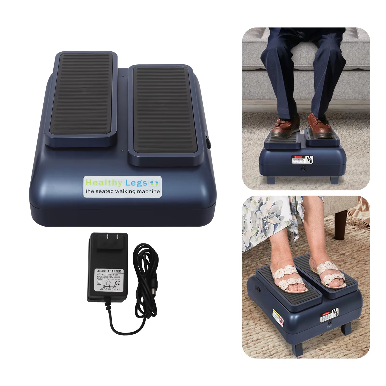 Electric Foot Massager Adjustable Speed Non-Slip for Home Rehabilitation Training 20W AC100-240V