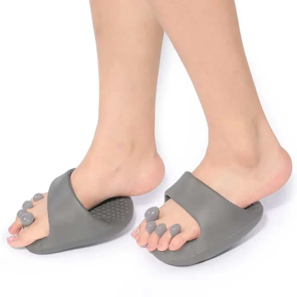 2025 New Arch Support Weight Loss Massage Tool Slippers Slide Sandals Shaking Shoes Thick Soled Postpartum Slim Legs Shake Shoes