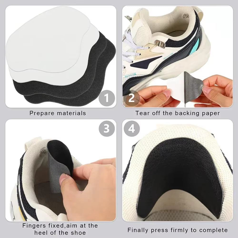 6Pcs Sports Shoes Repair Stickers Suede Heel Protector Anti-Wear Repair Holes Self-Adhesive Patches Insoles Pad Foot Care Insert