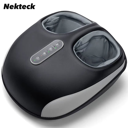 Shiatsu Foot Massager Machine Deep Kneading with Heat Air Compression Roller Vibration Massage Relieve Muscle Relaxation