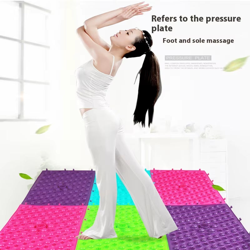 Reflexology Foot Massage Pad Cushion Pillow Yoga Spike Mat Anti-Stress Blood Circulation Plate Mat Massager Toe Pressure Plate