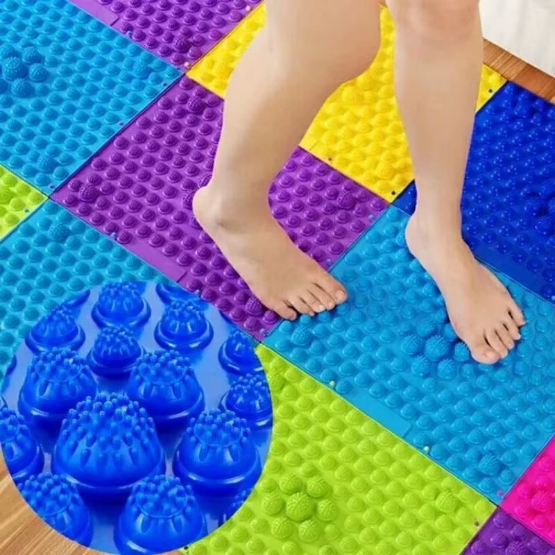 Reflexology Foot Massage Pad Cushion Pillow Yoga Spike Mat Anti-Stress Blood Circulation Plate Mat Massager Toe Pressure Plate