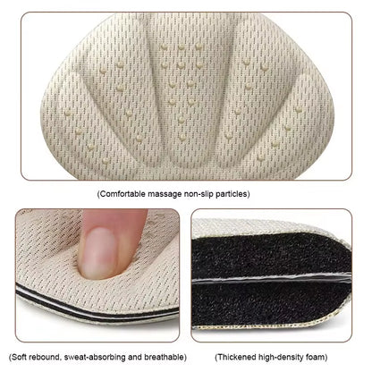 New Sponge Heel Cushion Back of Inserts Heel Protectors Shoe Pads for Shoe Too Big Soft Mesh Heel Grips Shoes Insoles 2 in 1