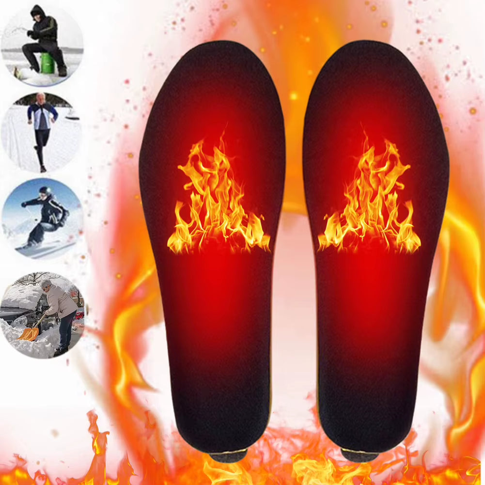 2000Mah Electric Heated Shoes Insoles Wireless Heating Shoes Pads Temperature Feet Warm Sock Pad Mat for Outdoor Hiking