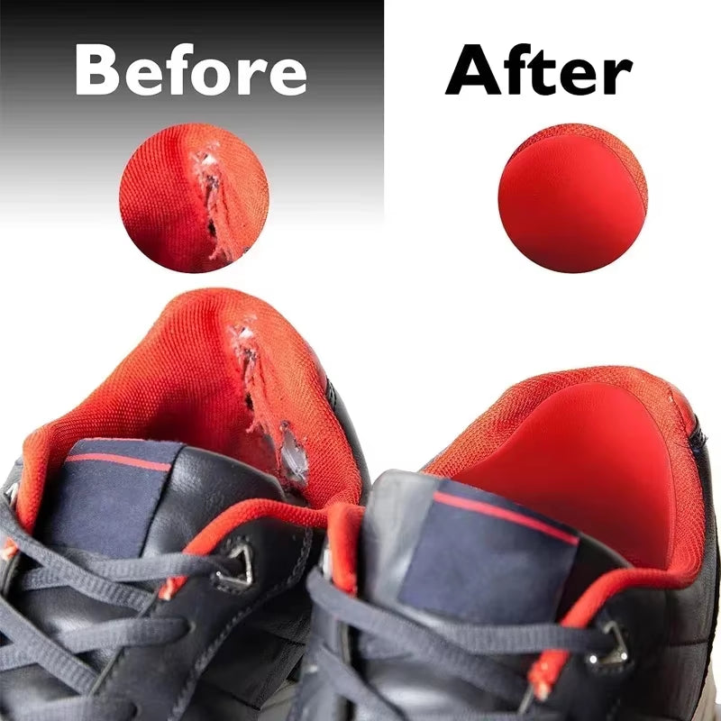 6Pcs Sports Shoes Repair Stickers Suede Heel Protector Anti-Wear Repair Holes Self-Adhesive Patches Insoles Pad Foot Care Insert