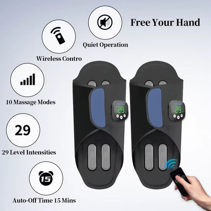 New Rechargeable 10 Adjustable Models Electric Vibrating Foot Muscle Relaxation Massager Shoes