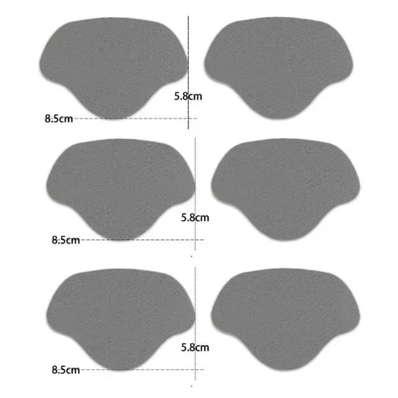 6Pcs Sports Shoes Repair Stickers Suede Heel Protector Anti-Wear Repair Holes Self-Adhesive Patches Insoles Pad Foot Care Insert