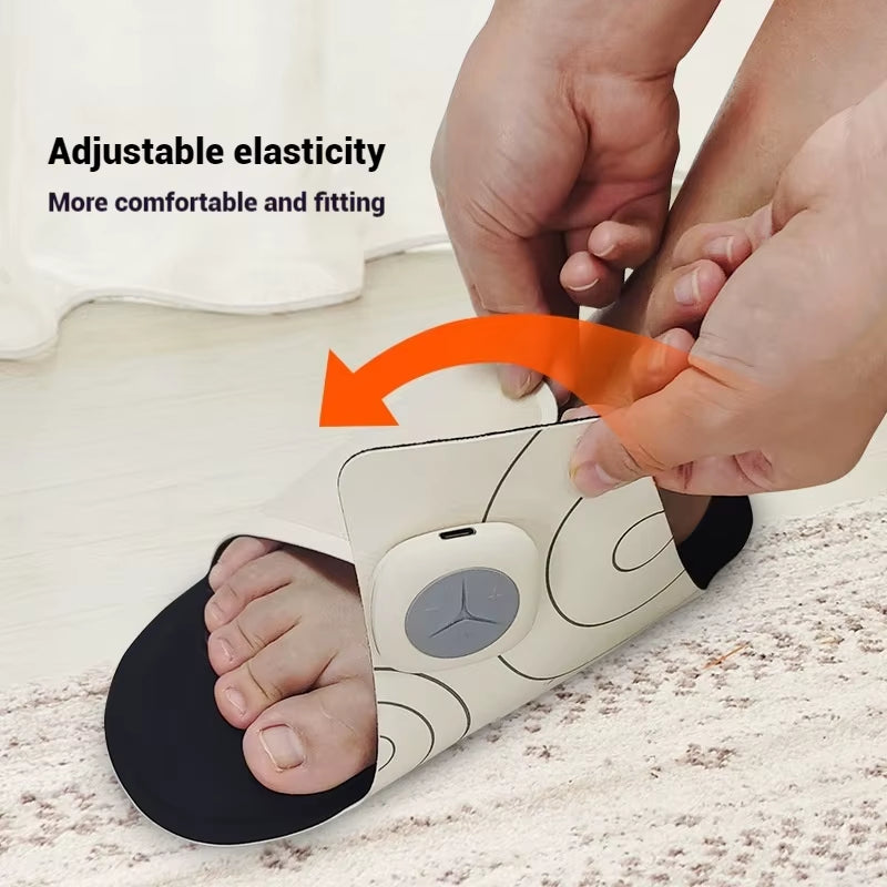 New Foot Acupoint Electrode Electric Massage Slippers Micro Current Foot Meridian Dredging EMS Foot Massage Device