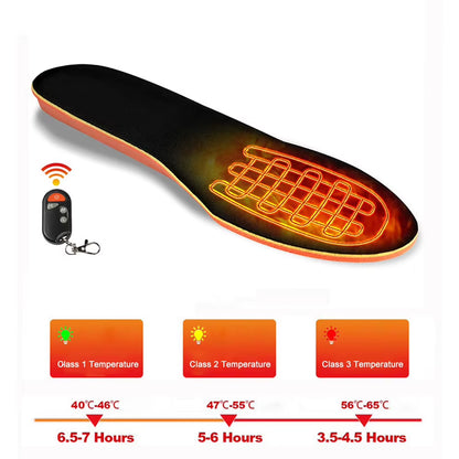 2000Mah Electric Heated Shoes Insoles Wireless Heating Shoes Pads Temperature Feet Warm Sock Pad Mat for Outdoor Hiking