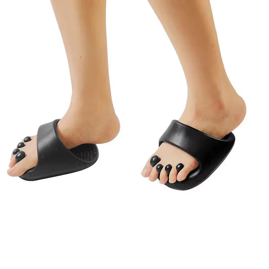 2025 New Arch Support Weight Loss Massage Tool Slippers Slide Sandals Shaking Shoes Thick Soled Postpartum Slim Legs Shake Shoes