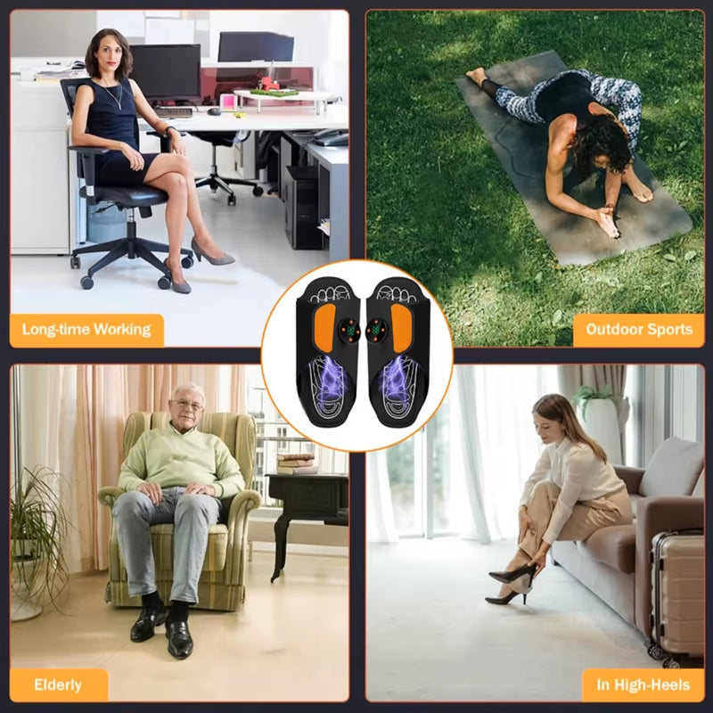 EMS Intelligent Foot Massage Shoe Improve Blood Circulation Muscle Stimulation Massage Shoes with Remote Controller