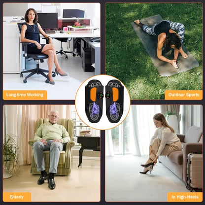 EMS Intelligent Foot Massage Shoe Improve Blood Circulation Muscle Stimulation Massage Shoes with Remote Controller