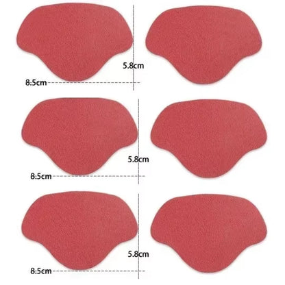 6Pcs Sports Shoes Repair Stickers Suede Heel Protector Anti-Wear Repair Holes Self-Adhesive Patches Insoles Pad Foot Care Insert