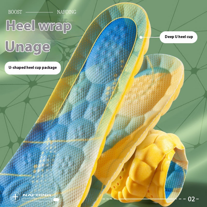 Super Soft Bottom Breathable Women'S Casual High Elastic Shock Absorption Sports Insole