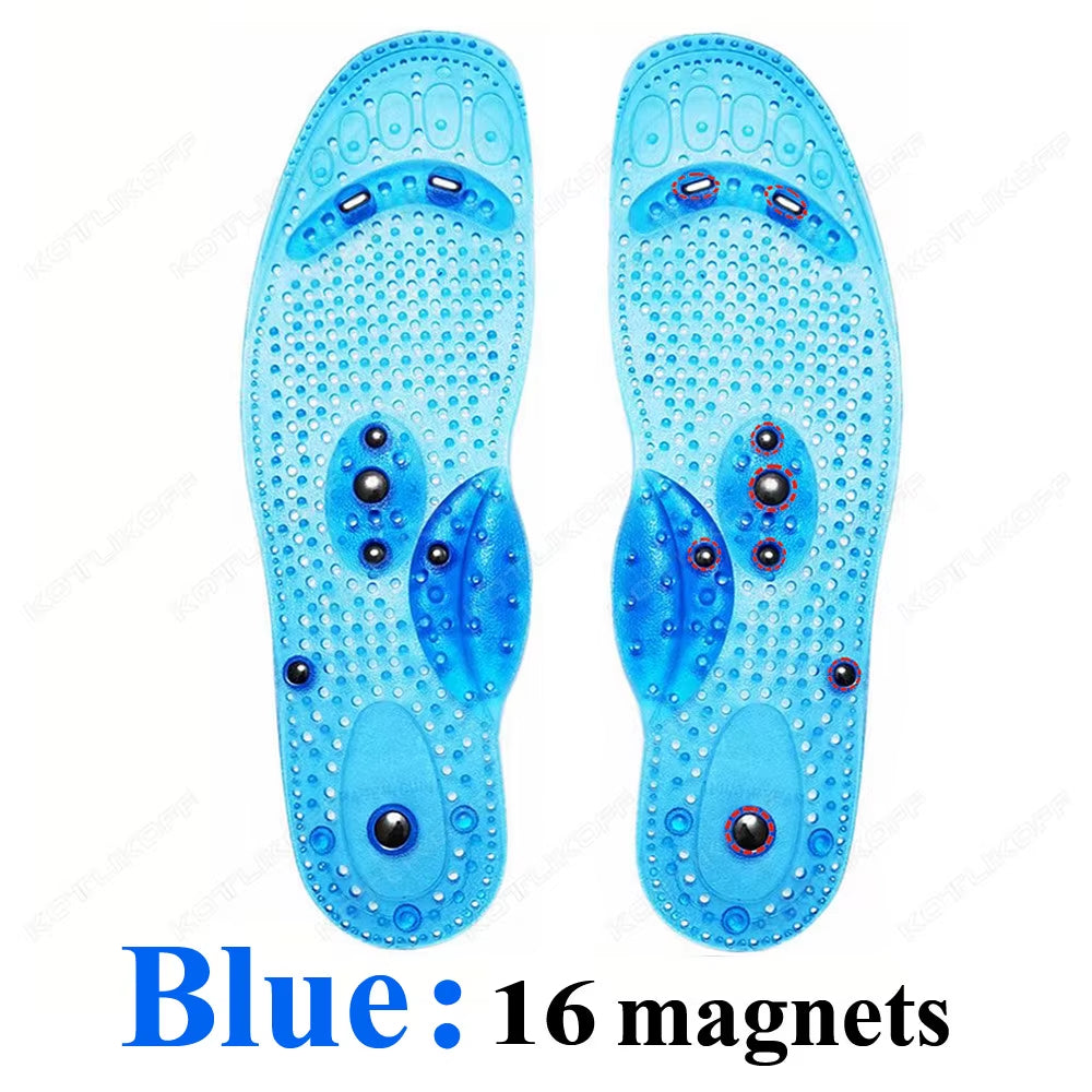 Magnetic Therapy Massage Insoles for Shoes Foot Acupressure Enhanced Magnetic Insole Point Therapy Feet Body Detox Insert Pads