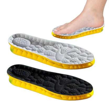 Sport Insoles for Shoes 4D Shock Absorption Deodorant Breathable Cushion Running Insoles for Feet Man Women