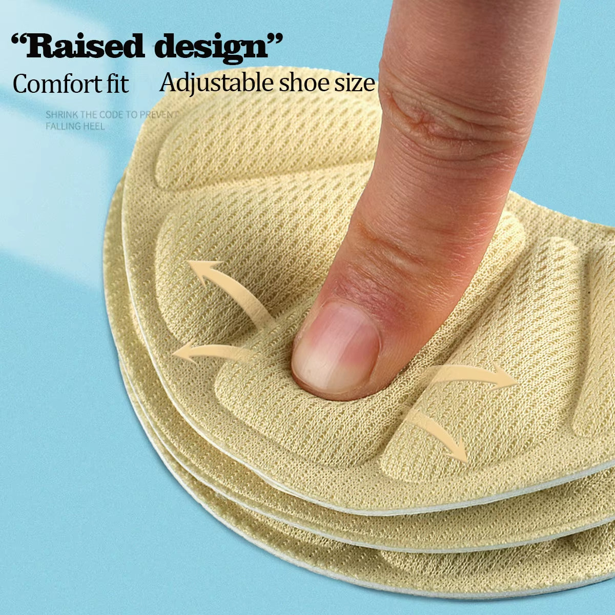 1Pairs Sport Running Shoes Adjust Size Heel Liner Grips Protector Sticker Pain Relief Patch Foot Care Pad Anti-Wear Foot Insoles
