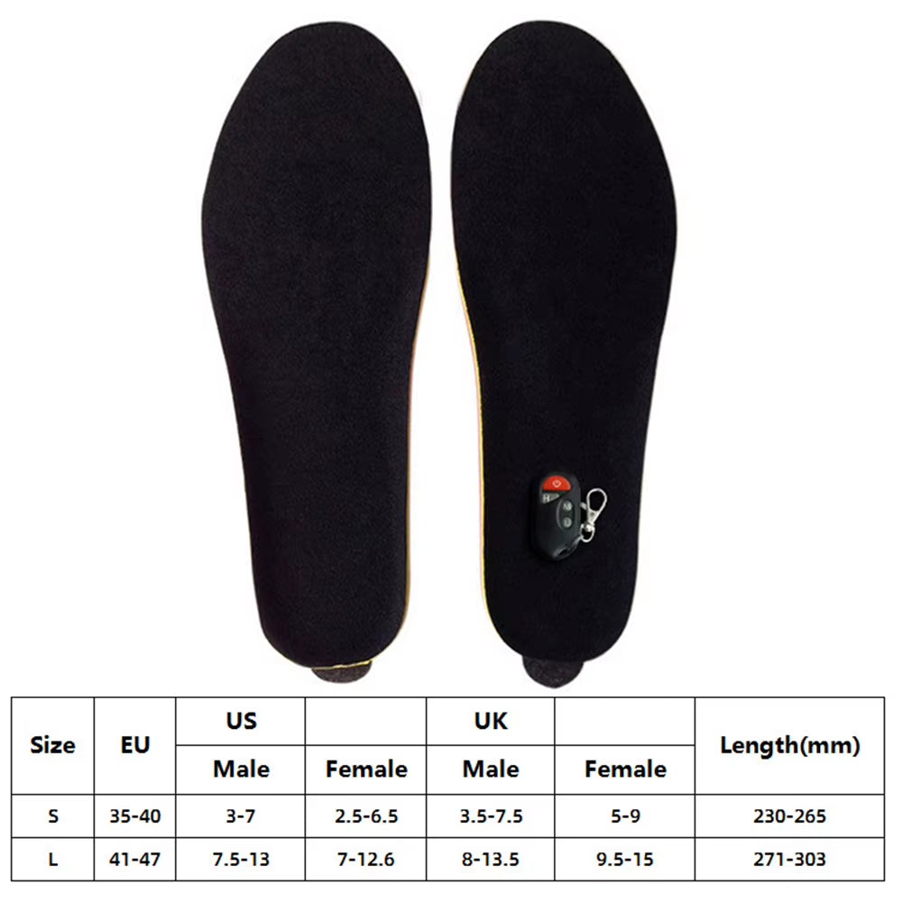 2000Mah Smart Foot Warmer Insoles Adjustable Temperature Heating Shoes Pads Comfy Thermal Insoles Pad for Outdoor Camping Hiking