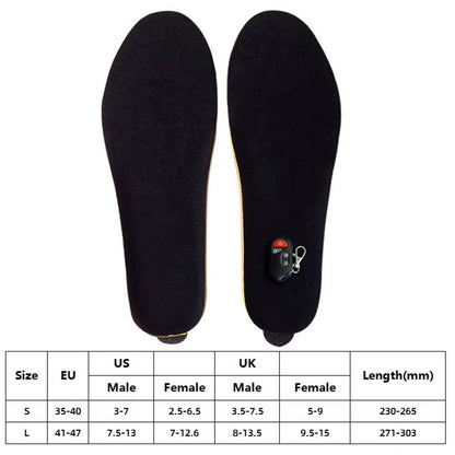 2000Mah Smart Foot Warmer Insoles Adjustable Temperature Heating Shoes Pads Comfy Thermal Insoles Pad for Outdoor Camping Hiking