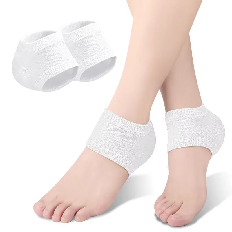 Socks Feet Pads for Heels Heel Gel Protective Shock-Absorbing Insoles Feet Care Skin Repair Cushion Anti-Cracked Foot Sock