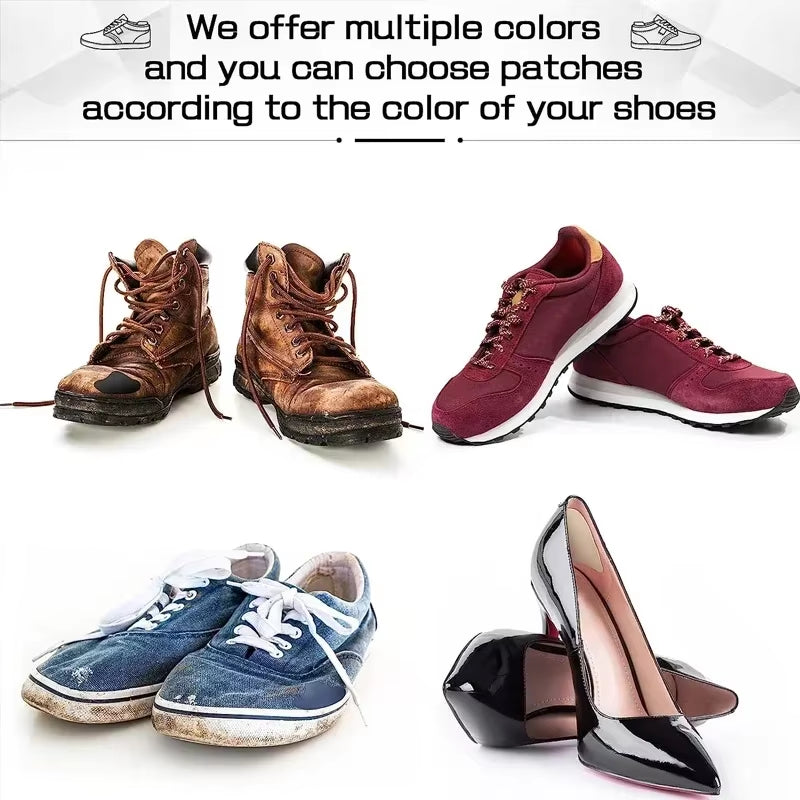 6Pcs Sports Shoes Repair Stickers Suede Heel Protector Anti-Wear Repair Holes Self-Adhesive Patches Insoles Pad Foot Care Insert