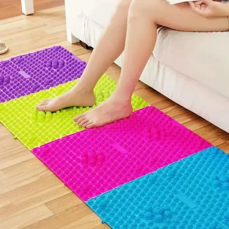 Reflexology Foot Massage Pad Cushion Pillow Yoga Spike Mat Anti-Stress Blood Circulation Plate Mat Massager Toe Pressure Plate
