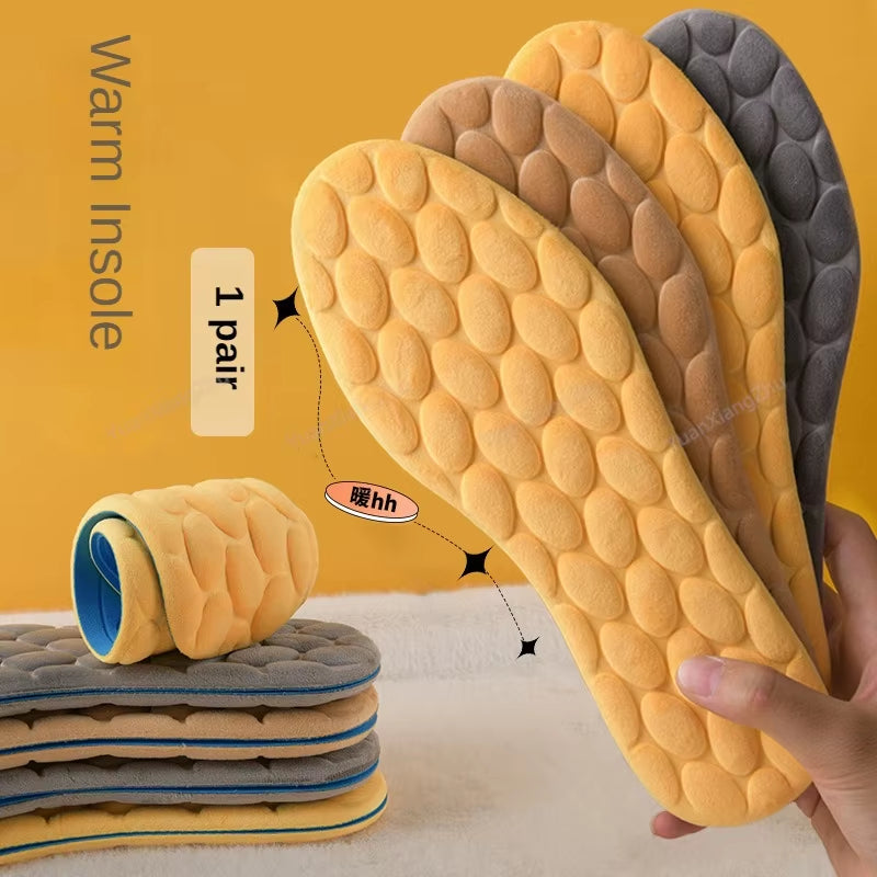 Self-Heating Insoles for Shoes Winter Warm Constant Temperature Insole plus Velvet Thickening Can Be Cut to Snow Boots Shoe Pads