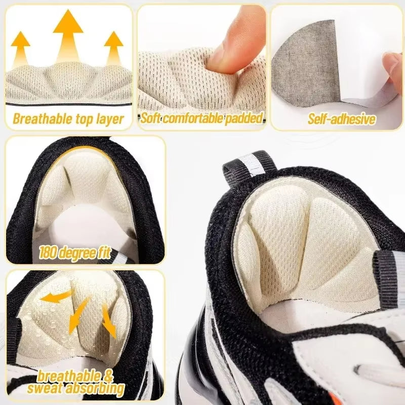 Insoles for Sport Running Shoes Pad Adjustable Heel Liner Grips Pain Relief Patch Foot Care Self-Adhesive Heel Protector Sticker