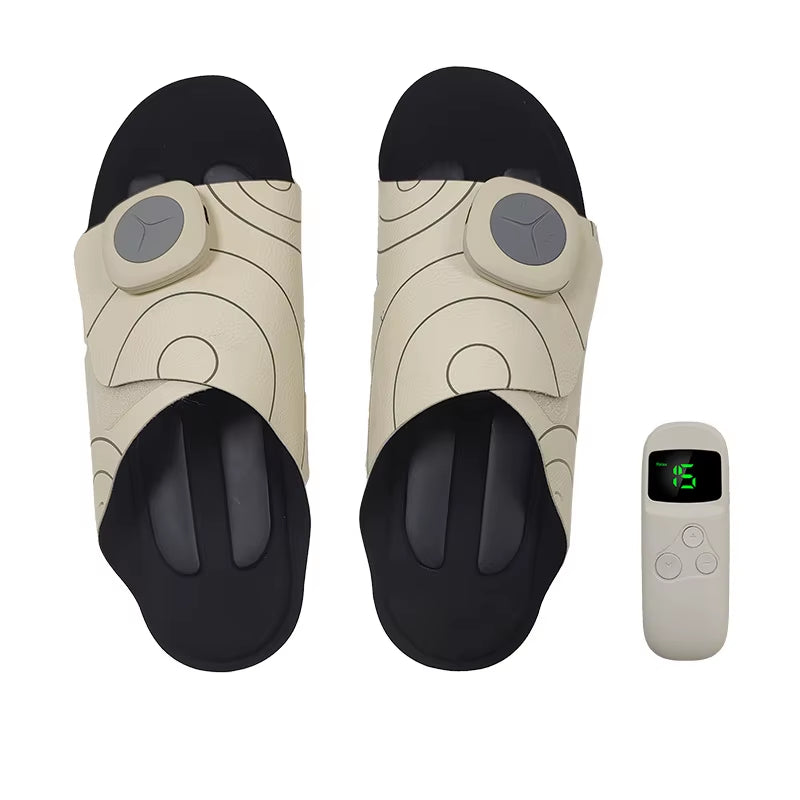 New Foot Acupoint Electrode Electric Massage Slippers Micro Current Foot Meridian Dredging EMS Foot Massage Device