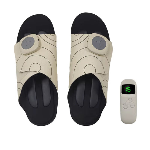 New Foot Acupoint Electrode Electric Massage Slippers Micro Current Foot Meridian Dredging EMS Foot Massage Device