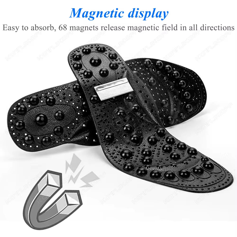 Magnetic Therapy Massage Insoles for Shoes Foot Acupressure Enhanced Magnetic Insole Point Therapy Feet Body Detox Insert Pads