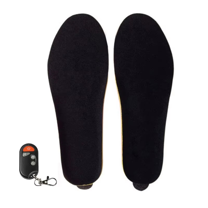 USB Rechargeable Heated Shoe Insoles with 3 Heat Settings Thermal Insoles Wireless Foot Warmer for Women and Men