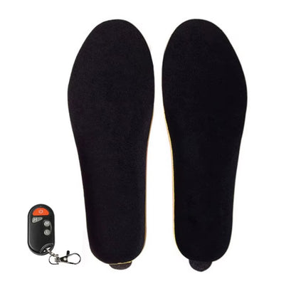 USB Rechargeable Heated Shoe Insoles with 3 Heat Settings Thermal Insoles Wireless Foot Warmer for Women and Men