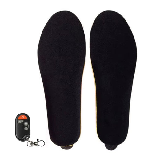 USB Rechargeable Heated Shoe Insoles with 3 Heat Settings Thermal Insoles Wireless Foot Warmer for Women and Men