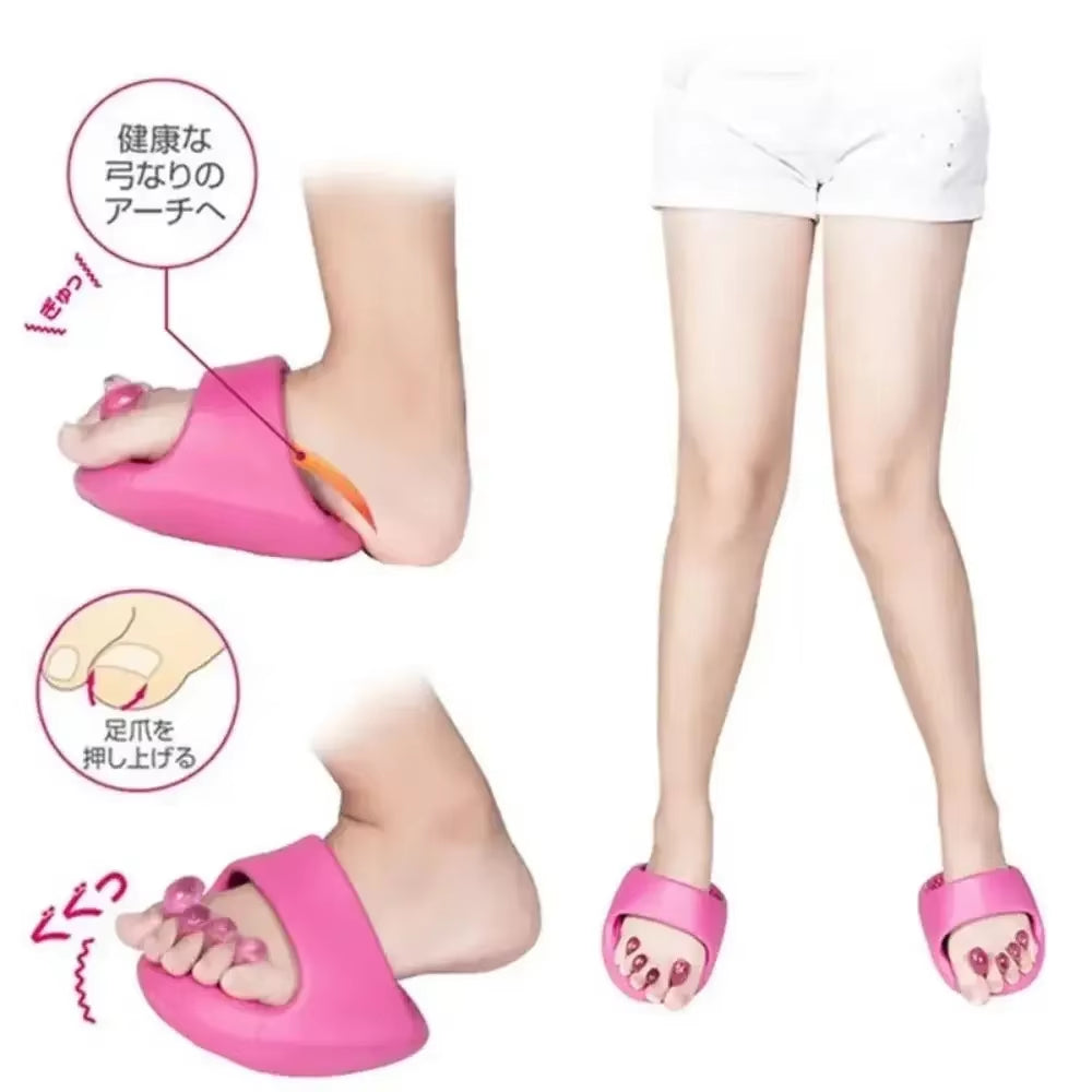 2025 New Arch Support Weight Loss Massage Tool Slippers Slide Sandals Shaking Shoes Thick Soled Postpartum Slim Legs Shake Shoes