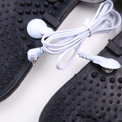 Electric Tens Therapy Massager Slippers for Shoes Body Relaxing Foot Massager for Electric Muscle Stimulator Relief Massager