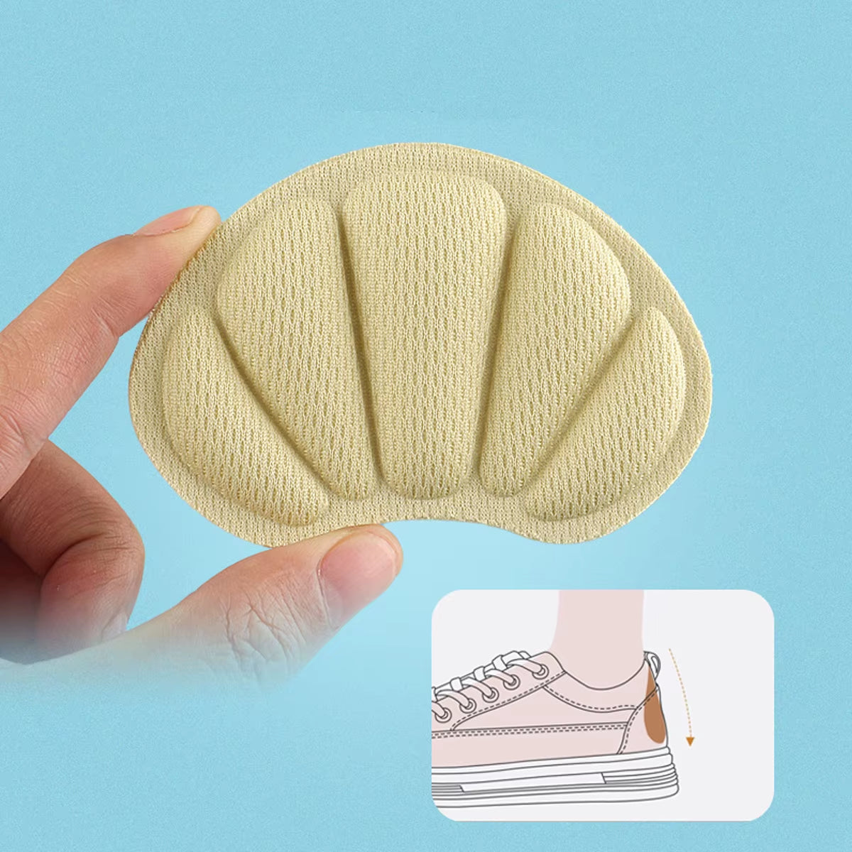 1Pairs Sport Running Shoes Adjust Size Heel Liner Grips Protector Sticker Pain Relief Patch Foot Care Pad Anti-Wear Foot Insoles