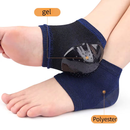 Socks Feet Pads for Heels Heel Gel Protective Shock-Absorbing Insoles Feet Care Skin Repair Cushion Anti-Cracked Foot Sock