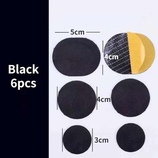 6Pcs Sports Shoes Repair Stickers Suede Heel Protector Anti-Wear Repair Holes Self-Adhesive Patches Insoles Pad Foot Care Insert