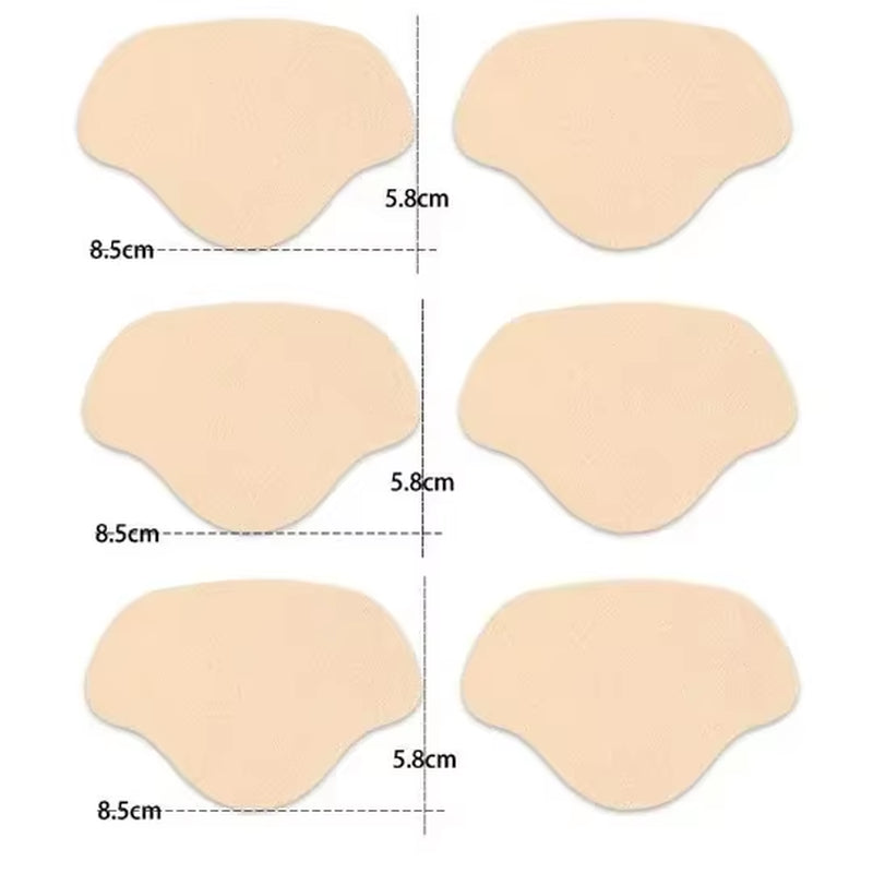 6Pcs Sports Shoes Repair Stickers Suede Heel Protector Anti-Wear Repair Holes Self-Adhesive Patches Insoles Pad Foot Care Insert