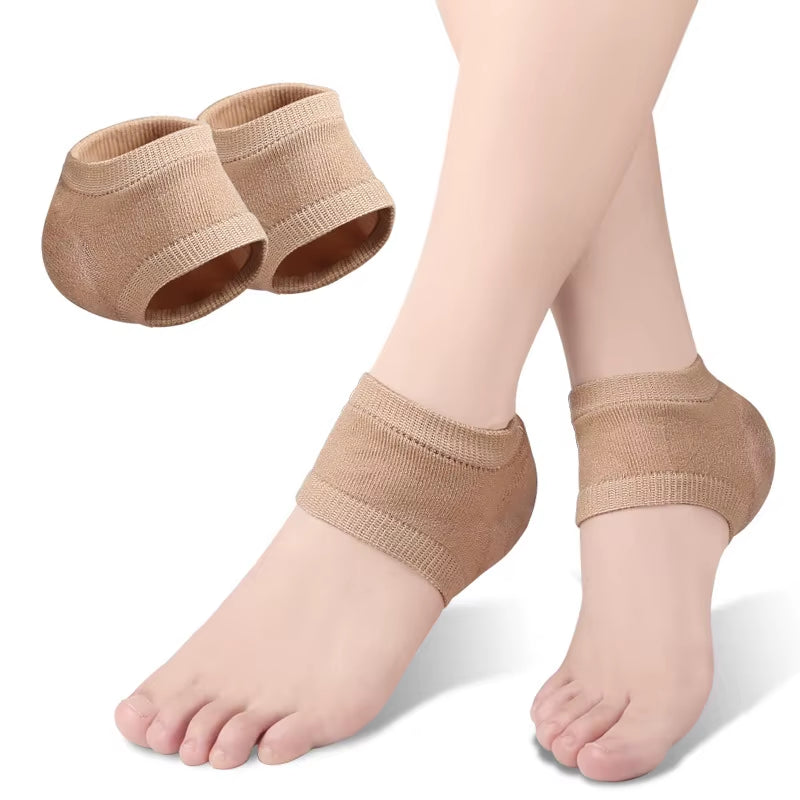 Socks Feet Pads for Heels Heel Gel Protective Shock-Absorbing Insoles Feet Care Skin Repair Cushion Anti-Cracked Foot Sock