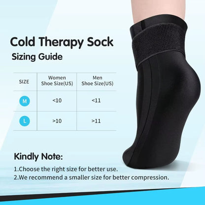 For Plantar Fasciiti Hot Cold Compress Socks Reusable Flexible Gel Cold Therapy Sock Breathable Non-Slip Ankle Ice Pack Wrap